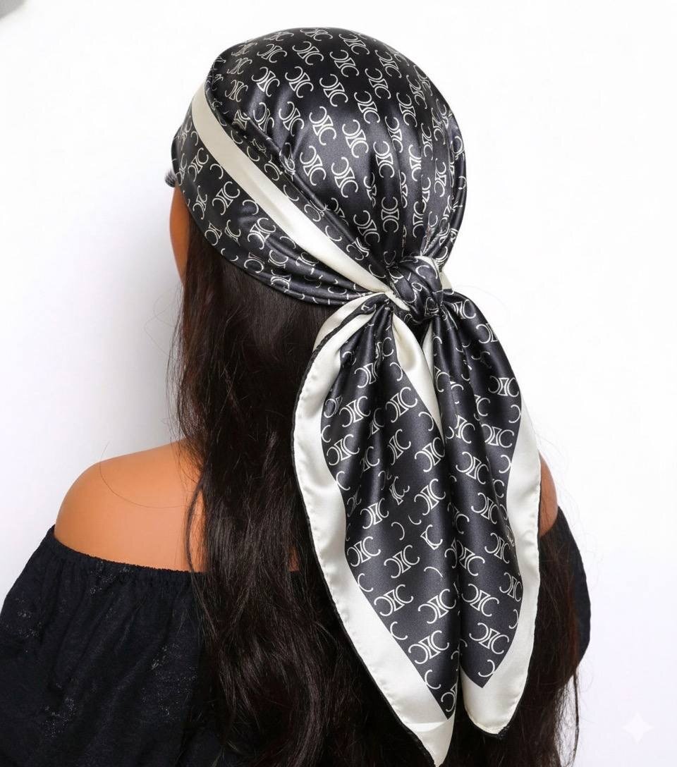 Foulard en soie florale