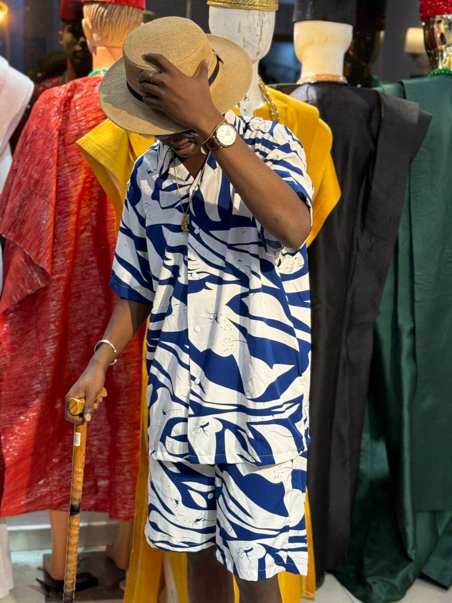 Chemise et Short Imprimé Homme