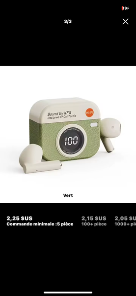 Écouteurs Bluetooth Design Rétro