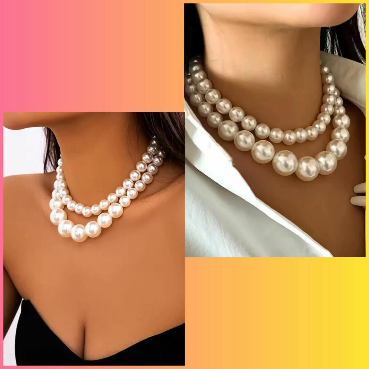Collier en perles élégantes
