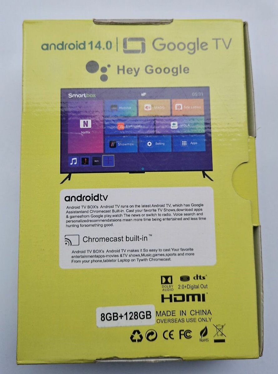 Android TV Box 14.0 Google TV