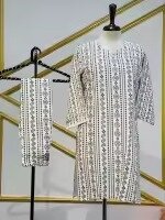 Chunri Design Block Print shalwar kameez