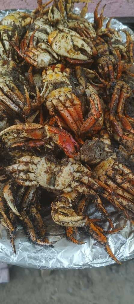 Crabes poilus braisés