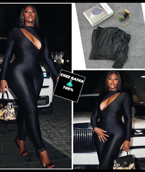 Combinaison noire élégante