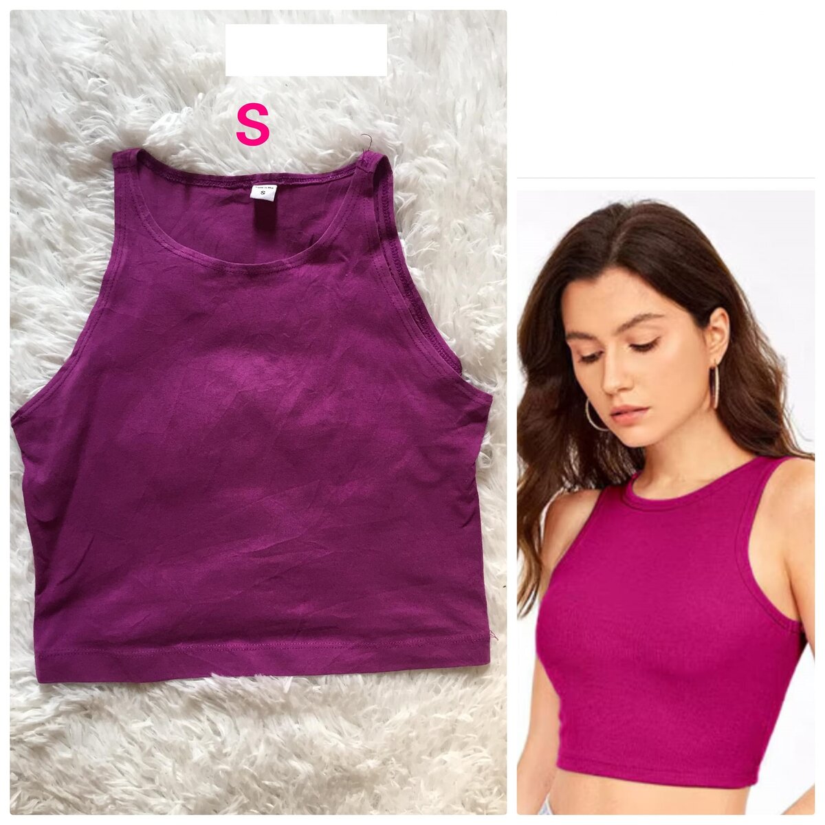 Salaula crop tops and tops