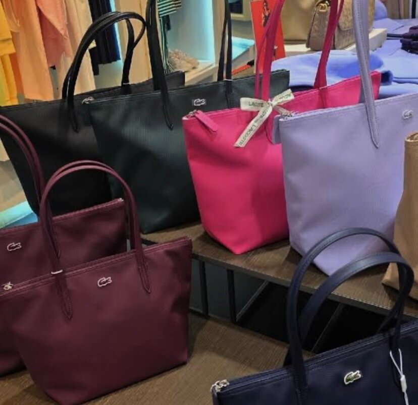 Sac cabas Lacoste en cuir pour femme