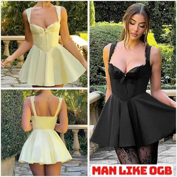 Robe moulante volante