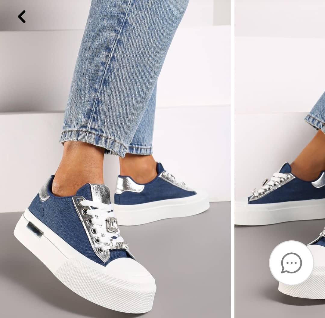 Baskets compensées mode femme