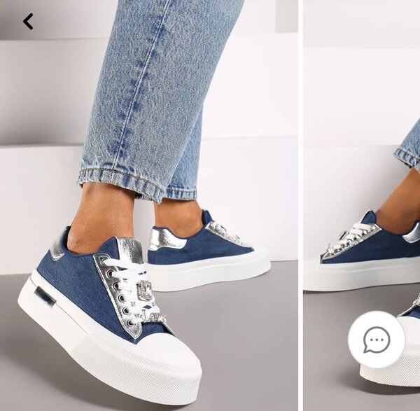 Baskets compensées mode femme