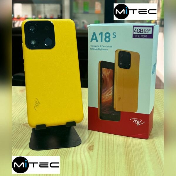 itel A18S Smartphone Jaune