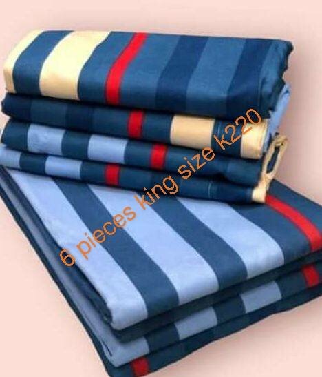 Bed linen set (6 pieces, king size)