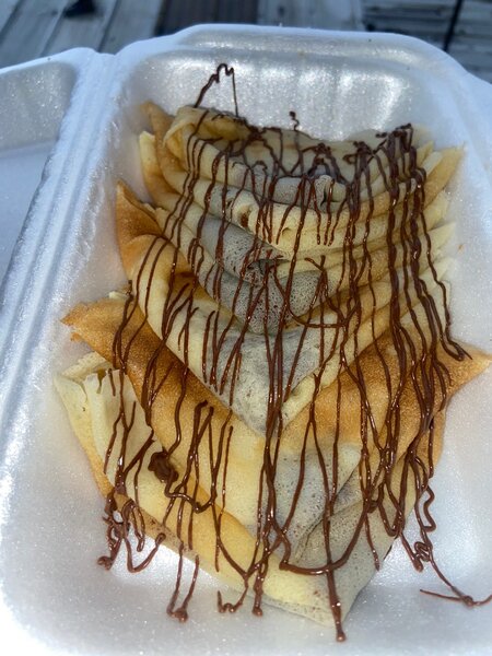 Crêpes sucrées au chocolat