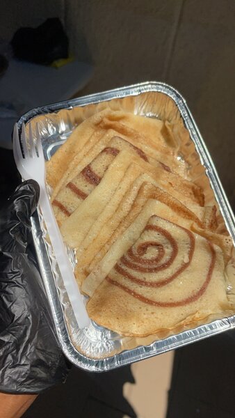 Crêpes en spirale gourmandes