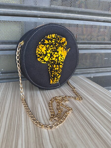 Sac rond avec motif africain