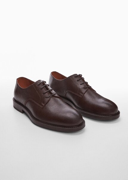 MANGO MNG LEATHER BLUCHER SHOES