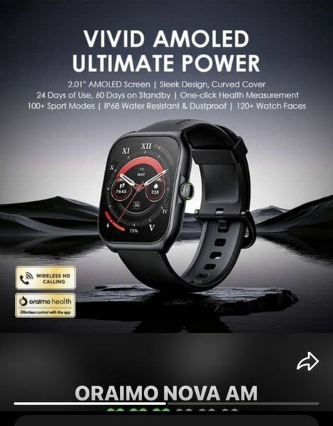 Montre connectée Oraimo Nova AM