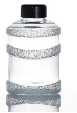 Barrel Glass Bottle with Plastic Screw Cap