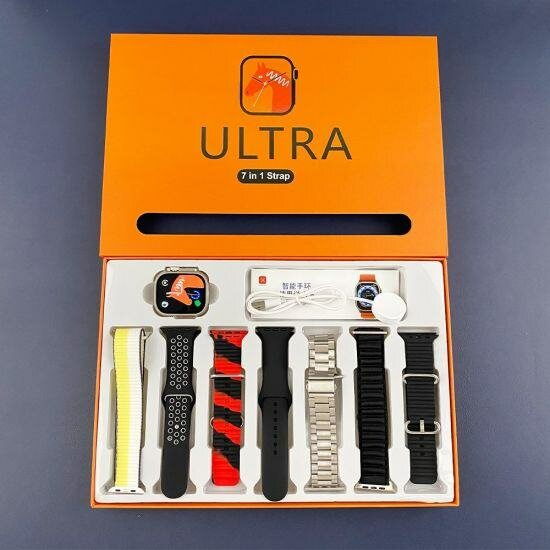 Ultra Smart Watch With 7 Straps