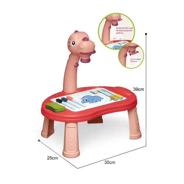 Tableau de projection dinosaure