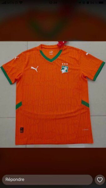 Maillot de côte d'ivoire