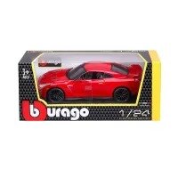 2017 Nissan GT-R R35 Red 1/24 Diecast Car Model by BBurago