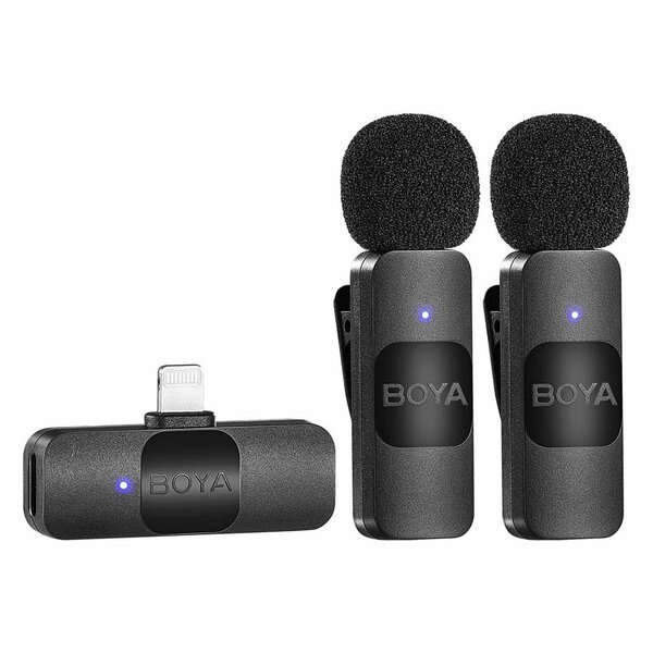 Microphone sans fil Boya by-V2 pour iPhone iPad, mini microp