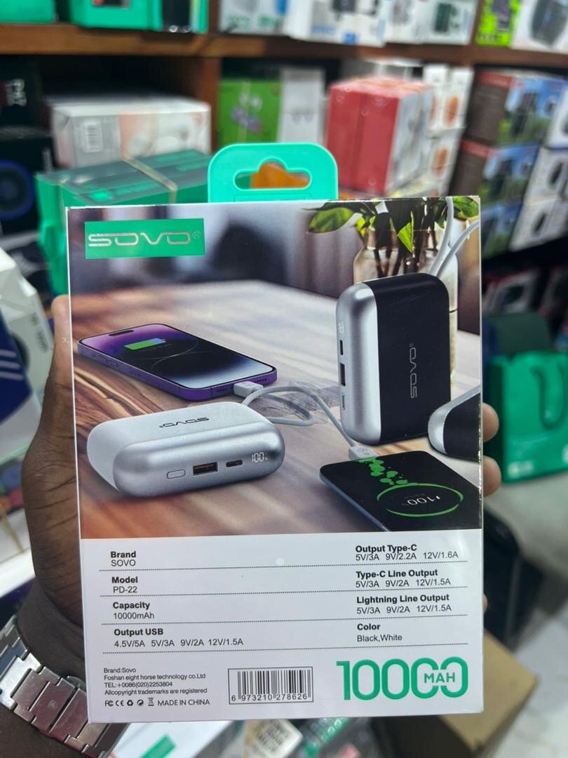 Chargeur Portable SOVO 10000mAh