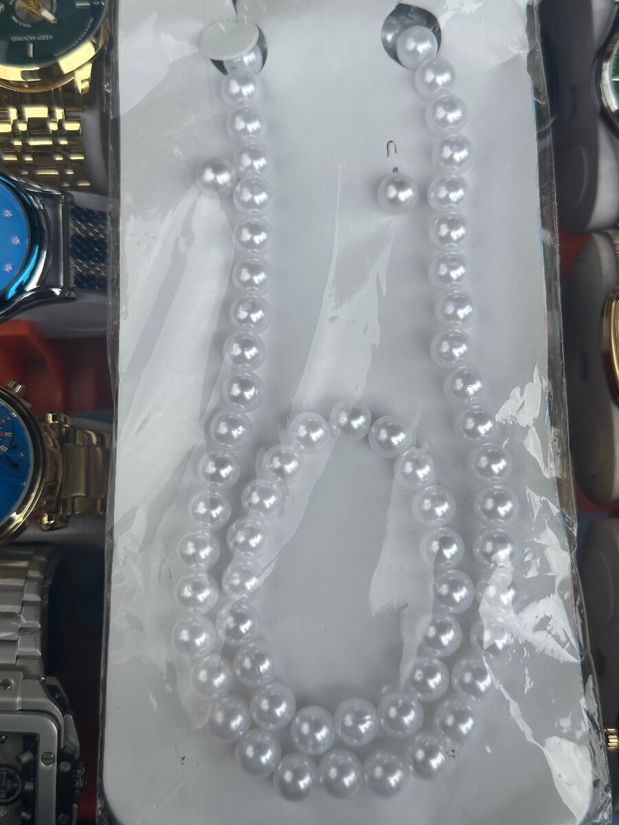 Collier et Boucles d'Oreilles Perles Élégantes