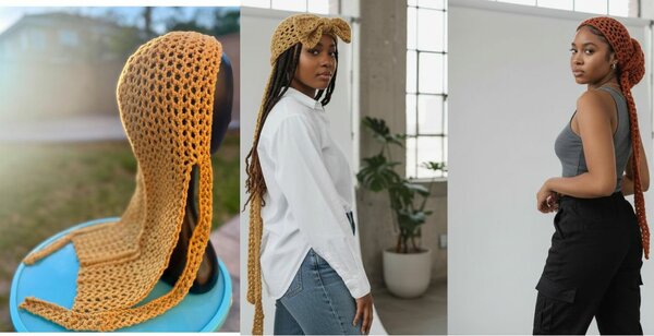 LE DURAG crocheté : FAIT MAIN