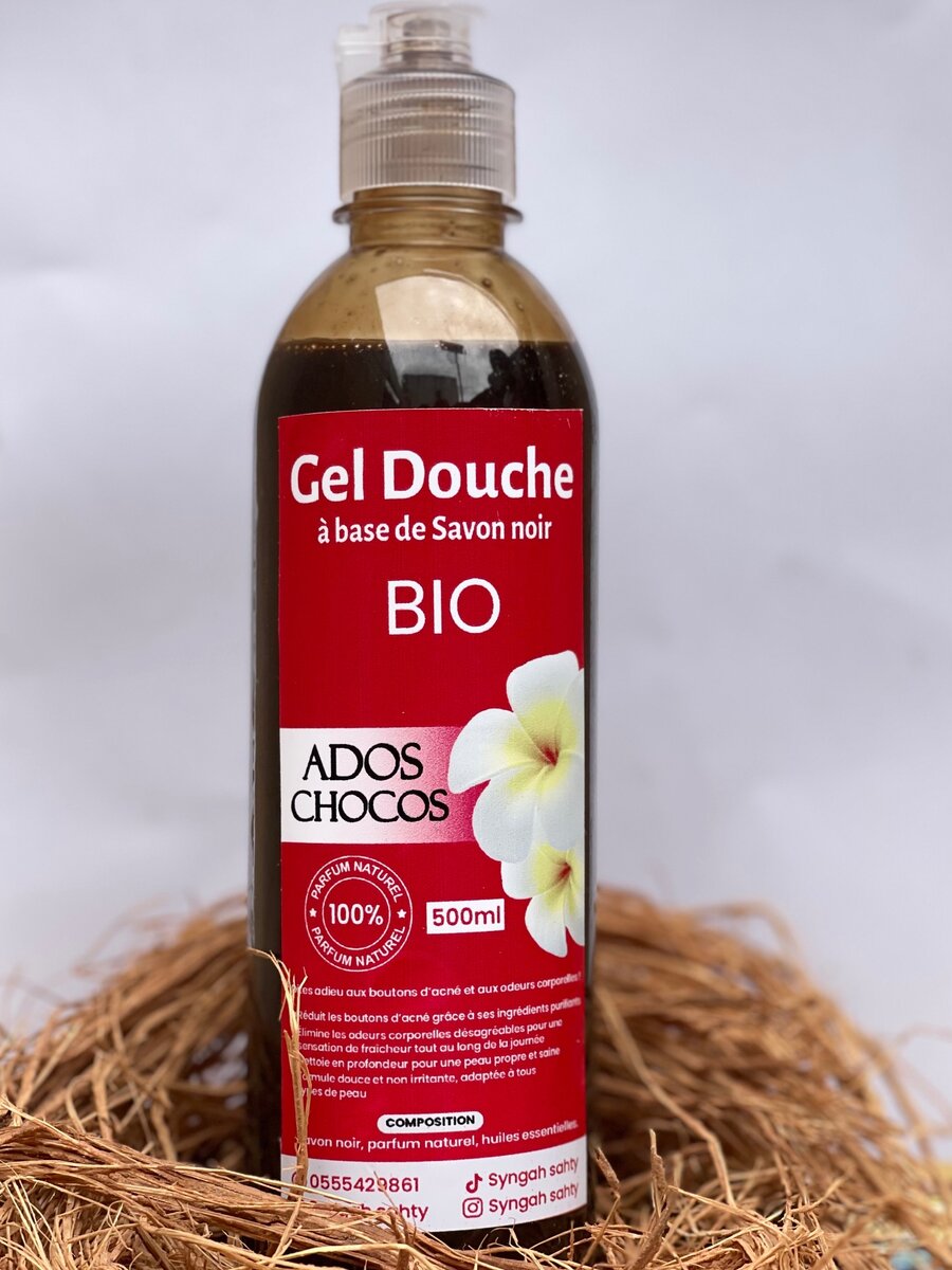 Gel douche à base de savon noir 