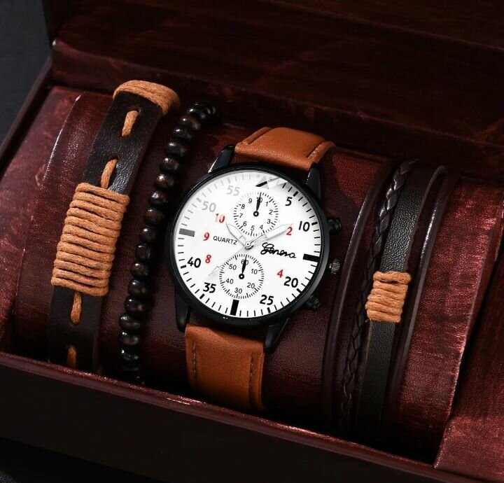Montre Homme +Bracelets+coffre