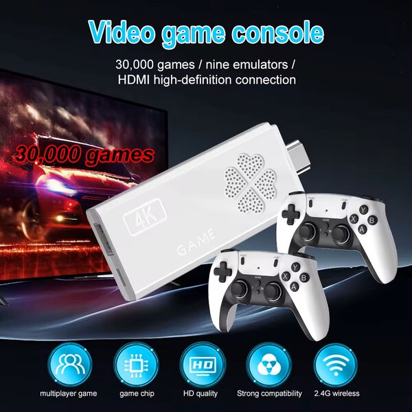 Console de jeu 4K HDMI