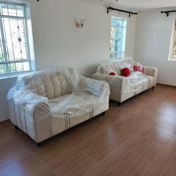 Salon Beige en Tissu Confortable