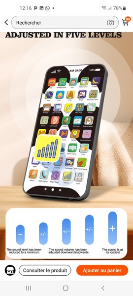 Téléphone Jouet Éducatif Enfant