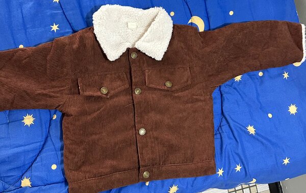 Unisex brown baby jacket