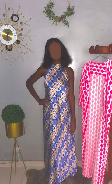 Robe maxi imprimée élégante