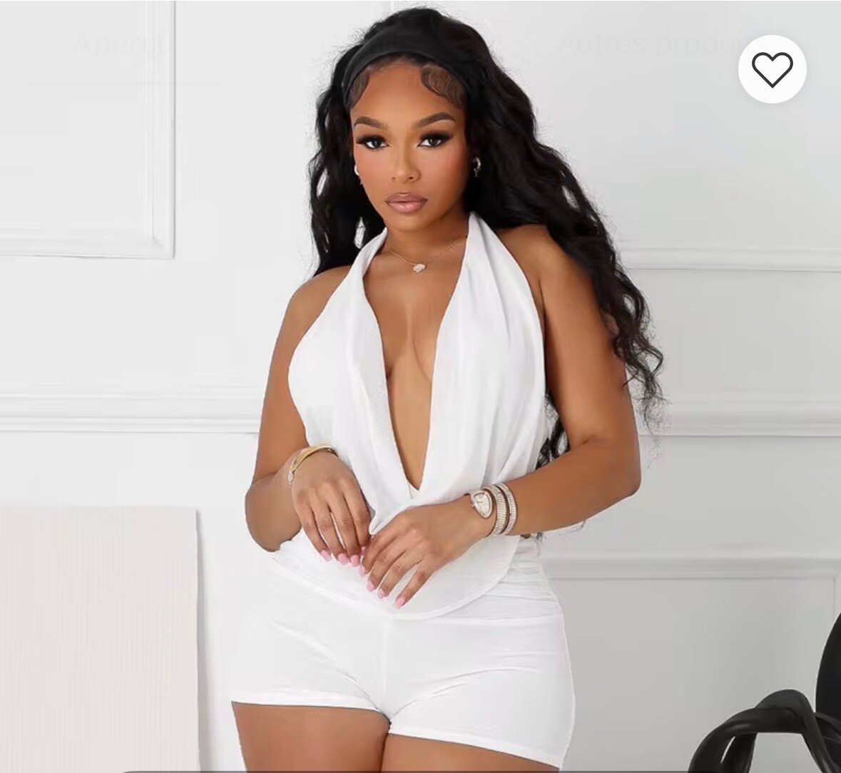 Combinaison blanche élégante