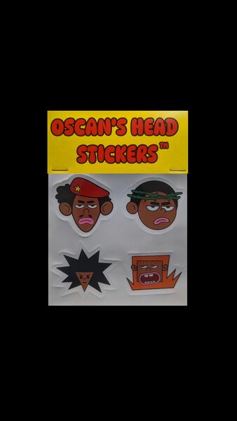 OSCAN'S HEAD STICKERS