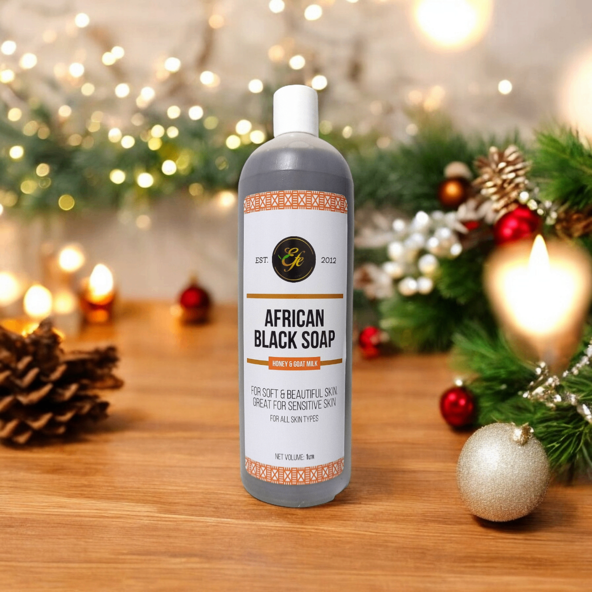 Honey & Goat Milk African Black Soap Bath 1.2ltrs