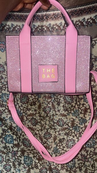 Sac à main brillant rose