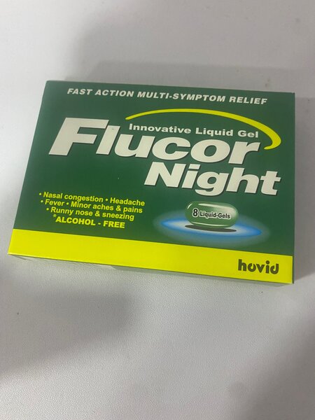 Flucor Night 8 liquid Gels
