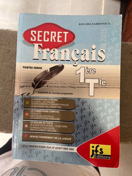 Livre Scolaire Français 1e &Tl