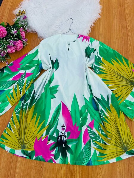 Short bubu with Long sleeve and pocket