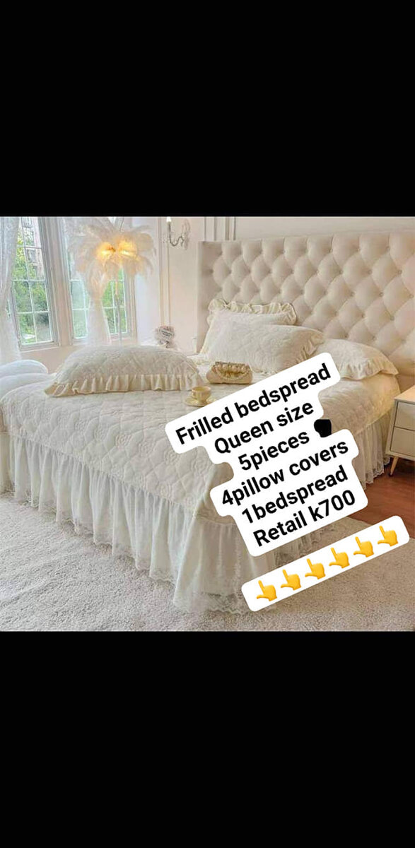 A set of beautiful bed linen white