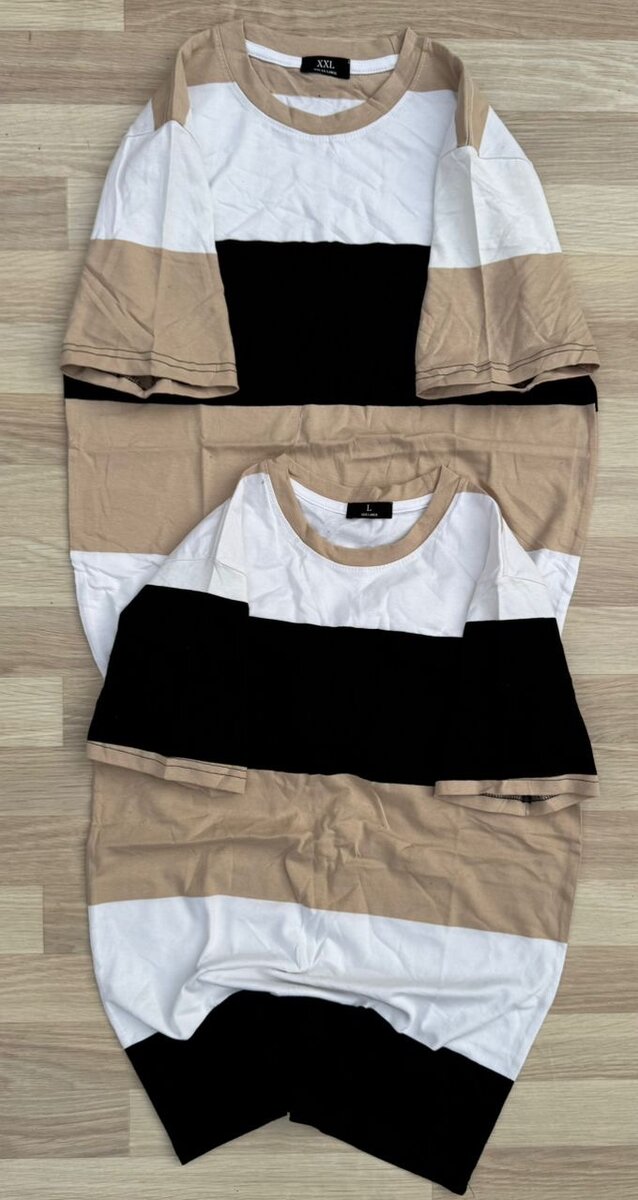 T-shirts assortis à rayures