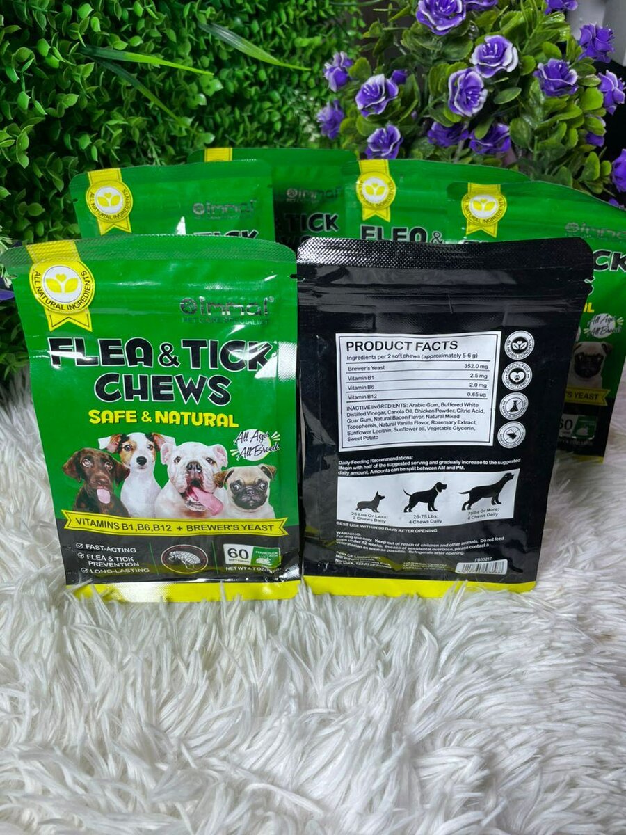 Friandises anti-puces naturelles