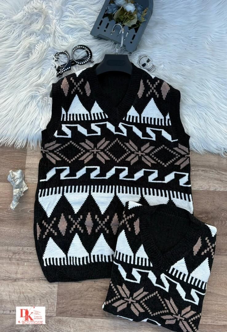 Gilets tricotés sans manches