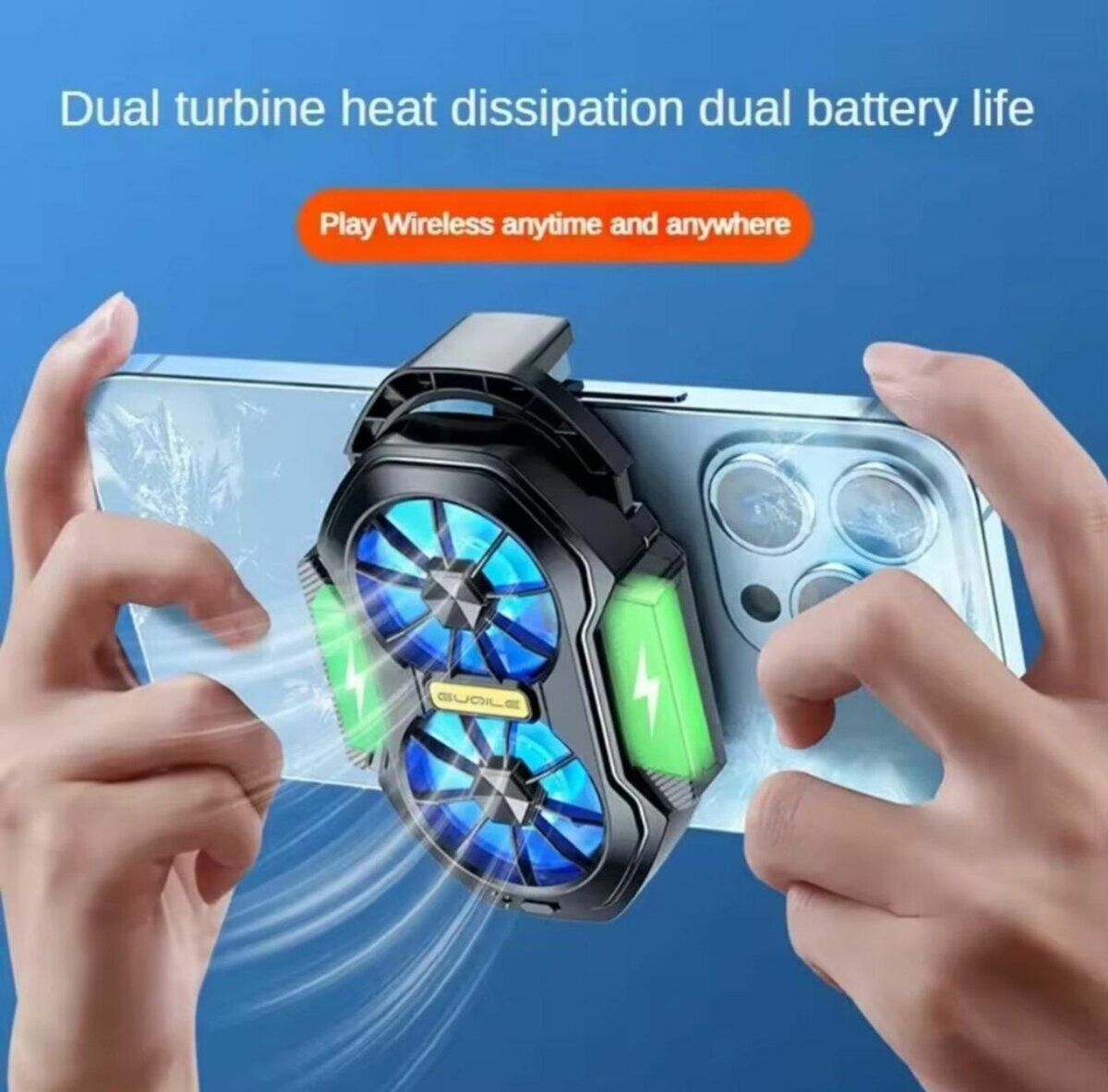 Ventilateur double pour smartphone