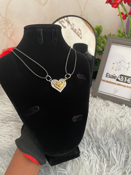 Colliers Couple Coeur Magnétique