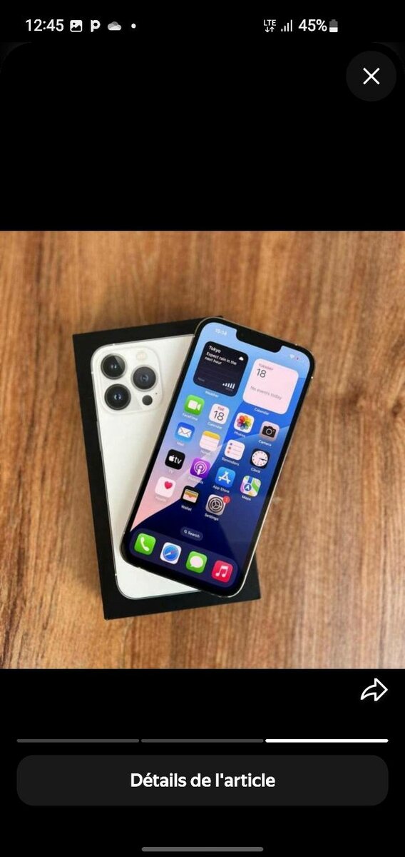 Smartphone moderne 256 Go